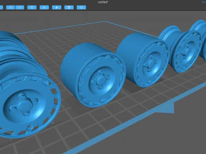 1990 Fiesta OEM Wheel 3D Print Model