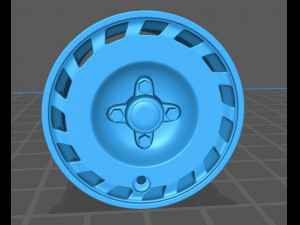 1990 Fiesta OEM Wheel Modelo de impresión 3D