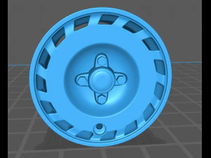 1990 Fiesta OEM Wheel 3D Print Model