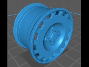 1990 Fiesta OEM Wheel 3D Print Model