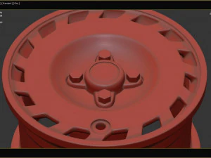1990 Fiesta OEM Wheel 3D Print Model