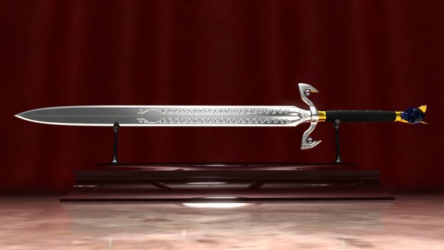 sword of io Model 3D .c4d .max .obj .3ds .fbx .stl .blend 