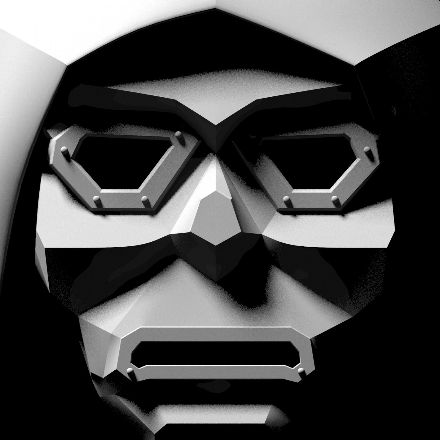 Doom Mask 02 Printable 3D Print Model .c4d .max .obj .3ds .fbx .stl .blend