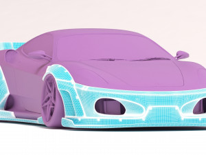 F430 Wide Body Kit Modelo de Impressão 3D