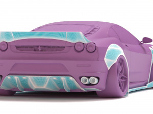 F430 Wide Body Kit Modelo de Impressão 3D