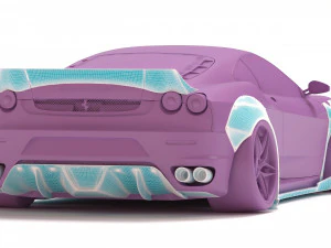 F430 Wide Body Kit 3D Print Model