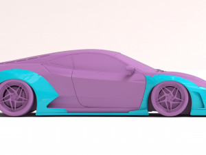 F430 Wide Body Kit Modelo de Impressão 3D
