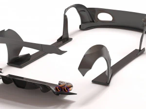 F430 Wide Body Kit 3D Print Model