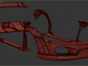F430 Wide Body Kit Modelo de Impressão 3D