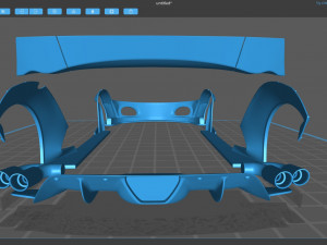 F430 Wide Body Kit Modelo de Impressão 3D
