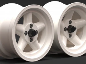 Revolution 5 Spoke Rim 3D Print Model