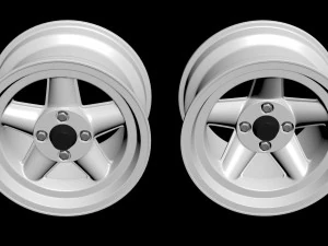 Revolution 5 Spoke Rim 3D Print Model
