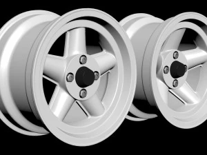 Revolution 5 Spoke Rim 3D Print Model