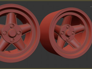 Revolution 5 Spoke Rim Modello di stampa 3D