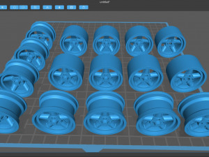 Revolution 5 Spoke Rim Modello di stampa 3D