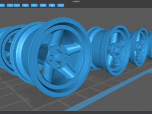 Revolution 5 Spoke Rim Modello di stampa 3D