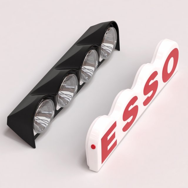Rally Spotlights 2 Modelo de Impressão 3D .c4d .max .obj .3ds .fbx .stl .blend 