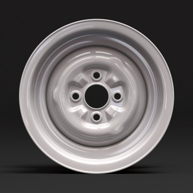 Lotus Cortina Steel Wheels Model do druku 3D .c4d .max .obj .3ds .fbx .stl .blend 