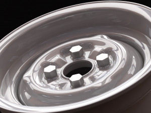 Lotus Cortina Steel Wheels Model do druku 3D