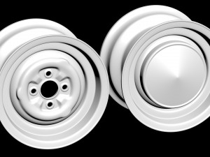 Lotus Cortina Steel Wheels Model do druku 3D