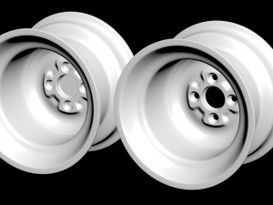 Lotus Cortina Steel Wheels Model do druku 3D