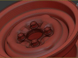 Lotus Cortina Steel Wheels 3D Print Model