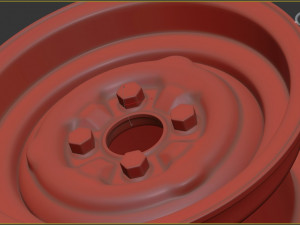 Lotus Cortina Steel Wheels Model do druku 3D