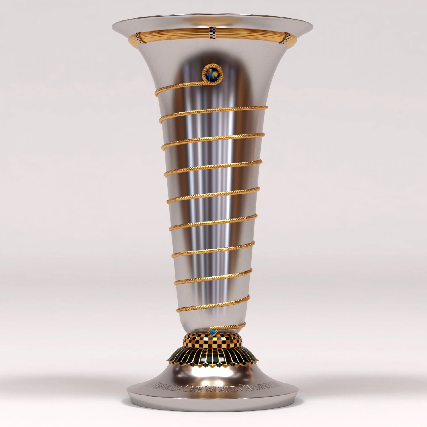 F1 WDC Trophy printable 3D Print Model .c4d .max .obj .3ds .fbx .stl .blend 