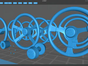 RS Classic Steering Wheels pack 3D Print Model