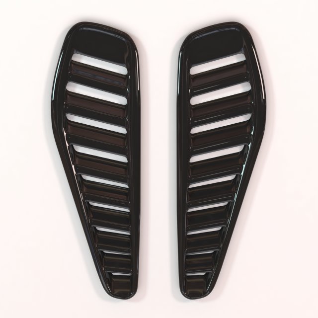 Fiesta Turbo Bonnet Vents printable 3Dプリントモデル .c4d .max .obj .3ds .fbx .stl .blend 