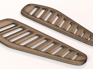 Fiesta Turbo Bonnet Vents printable 3Dプリントモデル