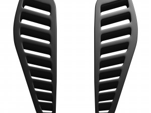 Fiesta Turbo Bonnet Vents printable 3Dプリントモデル