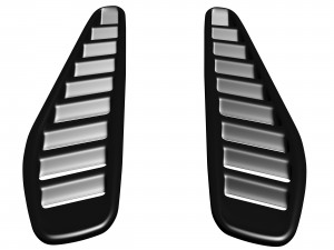 Fiesta Turbo Bonnet Vents printable 3Dプリントモデル