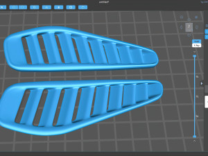 Fiesta Turbo Bonnet Vents printable 3Dプリントモデル