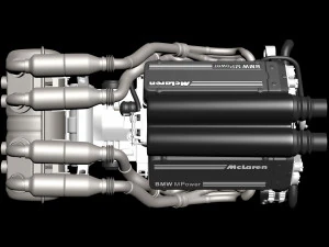 Motore McLaren F1 S702 V12 Modello di stampa 3D