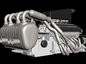 McLaren F1 S702 V12 Engine Modelo de impresión 3D