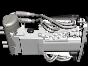 Motore McLaren F1 S702 V12 Modello di stampa 3D