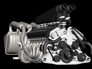 McLaren F1 S702 V12 Engine Modelo de impresión 3D
