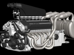 Motore McLaren F1 S702 V12 Modello di stampa 3D