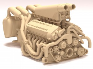 McLaren F1 S702 V12 Engine Modelo de impresión 3D