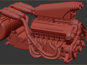 McLaren F1 S702 V12 Engine Modelo de impresión 3D