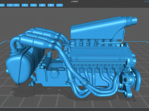 McLaren F1 S702 V12 Engine Modelo de impresión 3D