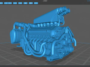 Motore McLaren F1 S702 V12 Modello di stampa 3D
