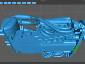 Motore McLaren F1 S702 V12 Modello di stampa 3D