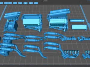 Motore McLaren F1 S702 V12 Modello di stampa 3D