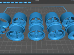 American Racing Le Mans Wheels 3D Print Model