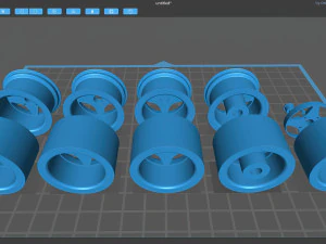 American Racing Le Mans Wheels 3D Print Model