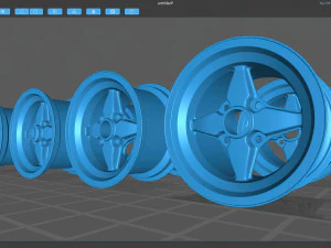 American Racing Le Mans Wheels 3D Print Model