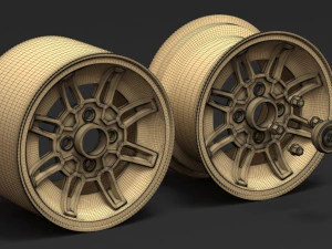 Capri Ghia Wheel 3D Print Model