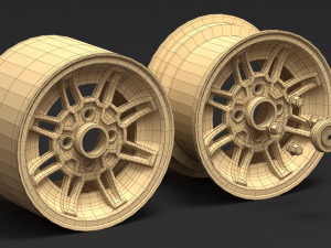 Capri Ghia Wheel Modèles 3D en vedette